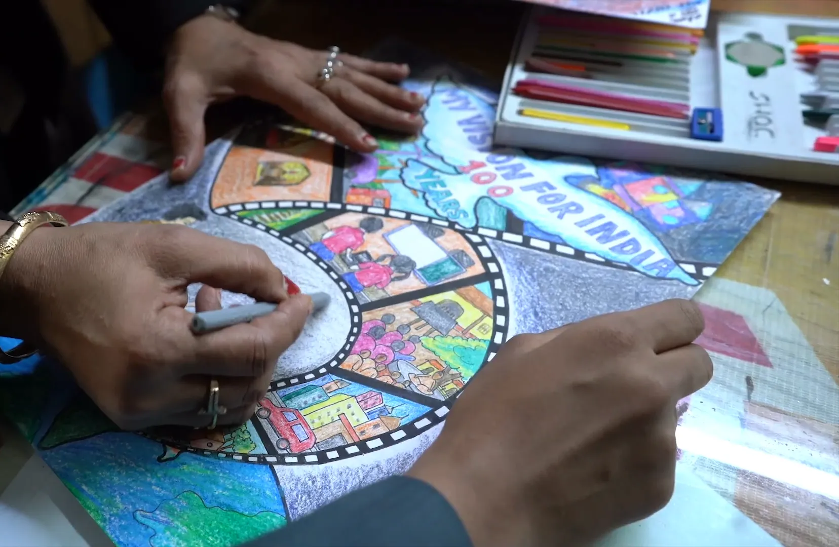 Arts and craft club The Taksh Shila School Faridabad visual arts students