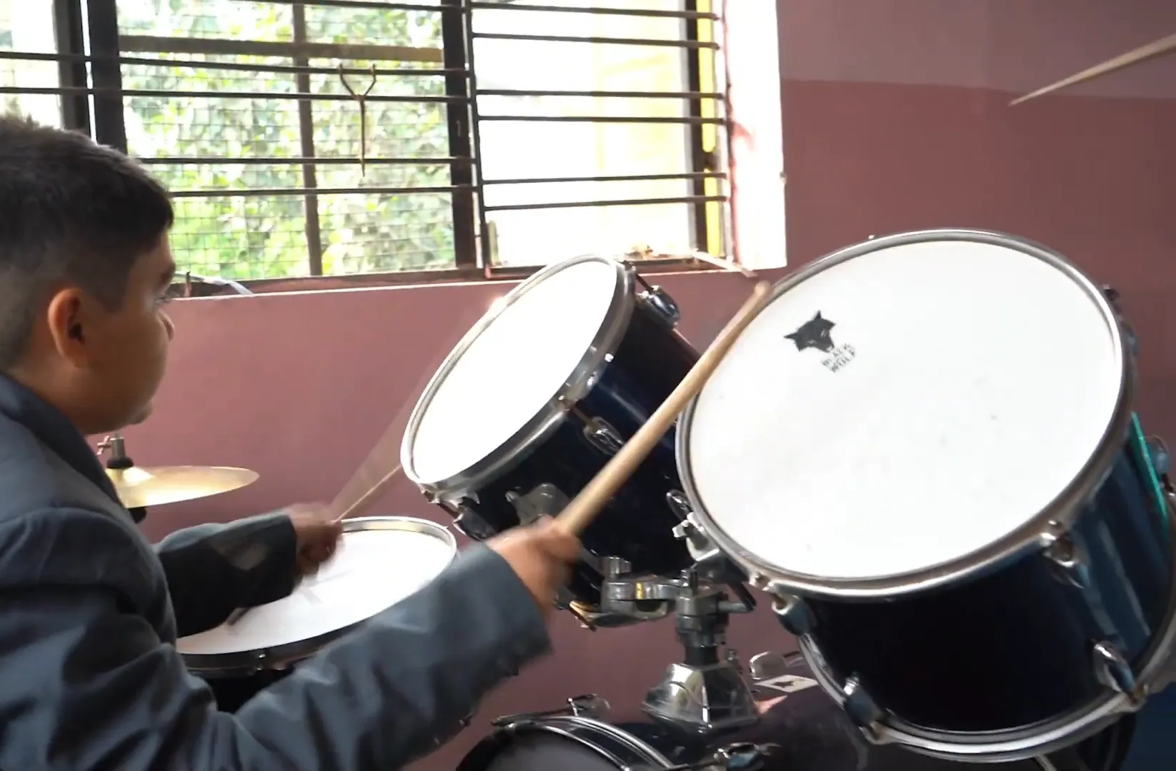 Music drum performance The Taksh Shila School Faridabad student activity