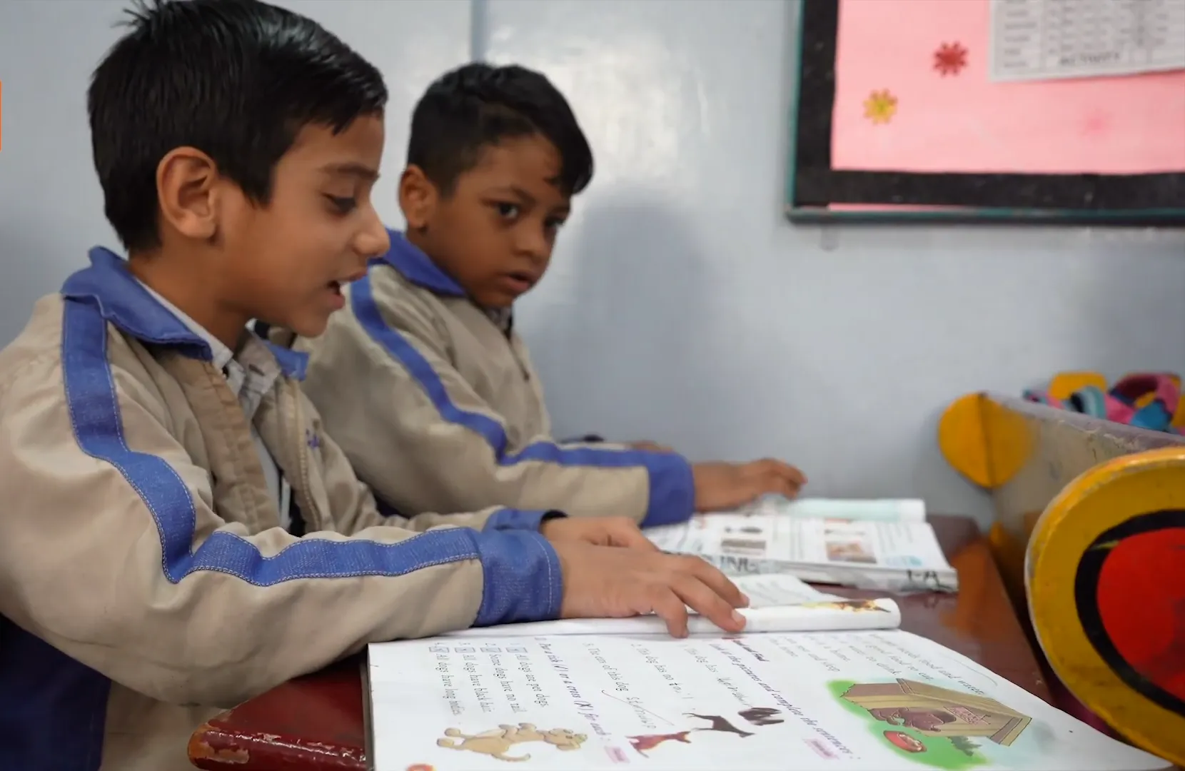 Students reading library The Taksh Shila School Faridabad learning