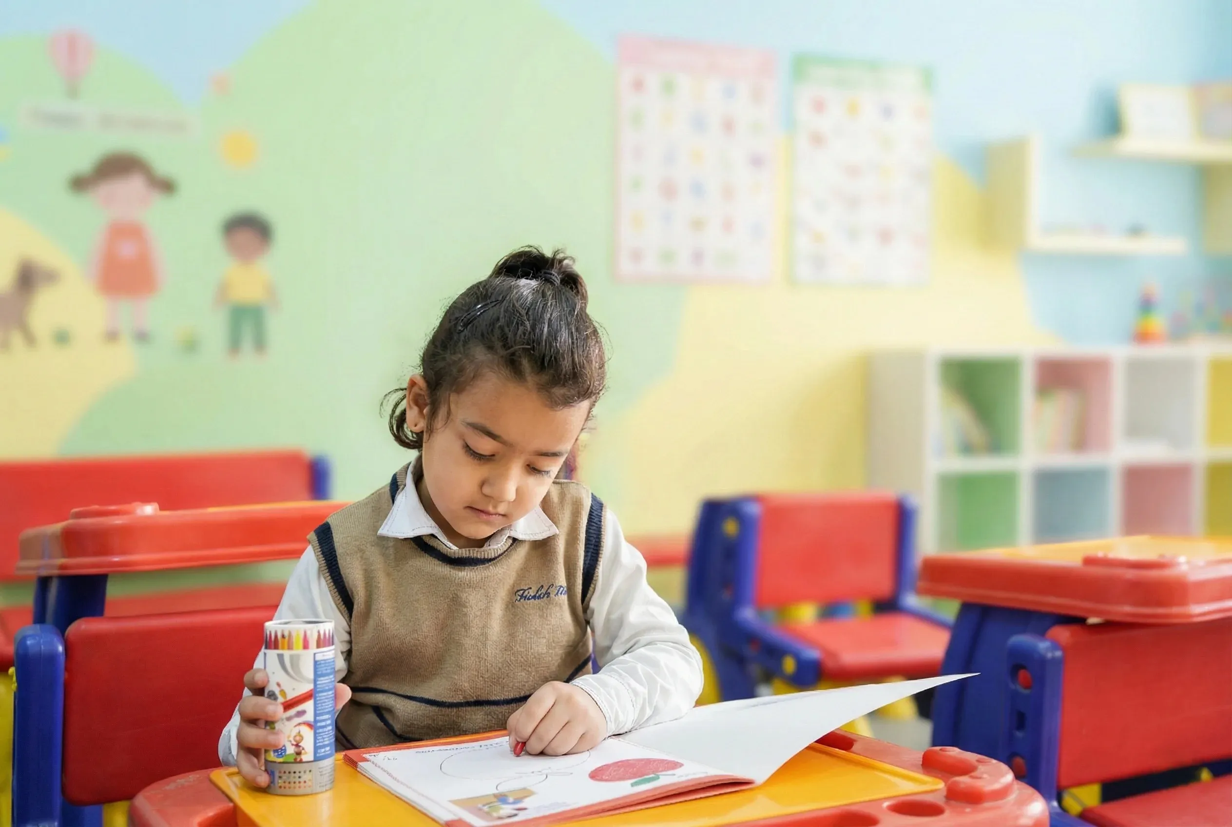 Nursery child play learning at The Taksh Shila School Faridabad